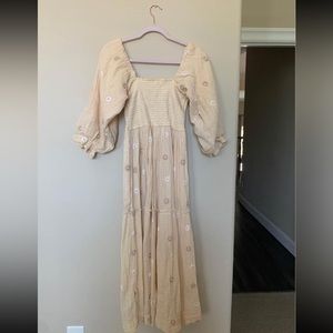 Smocked Embroidered Dahlia Freepeople Dress